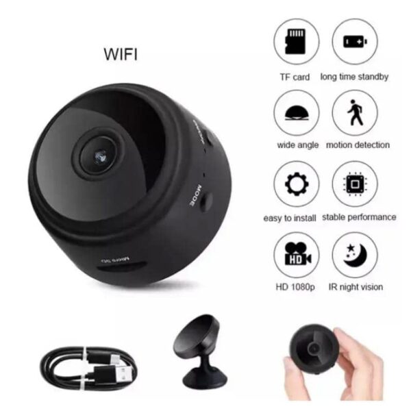 A9 Mini WiFi Camera 1080P Full HD Night Vision Wireless IP Camera - Image 2