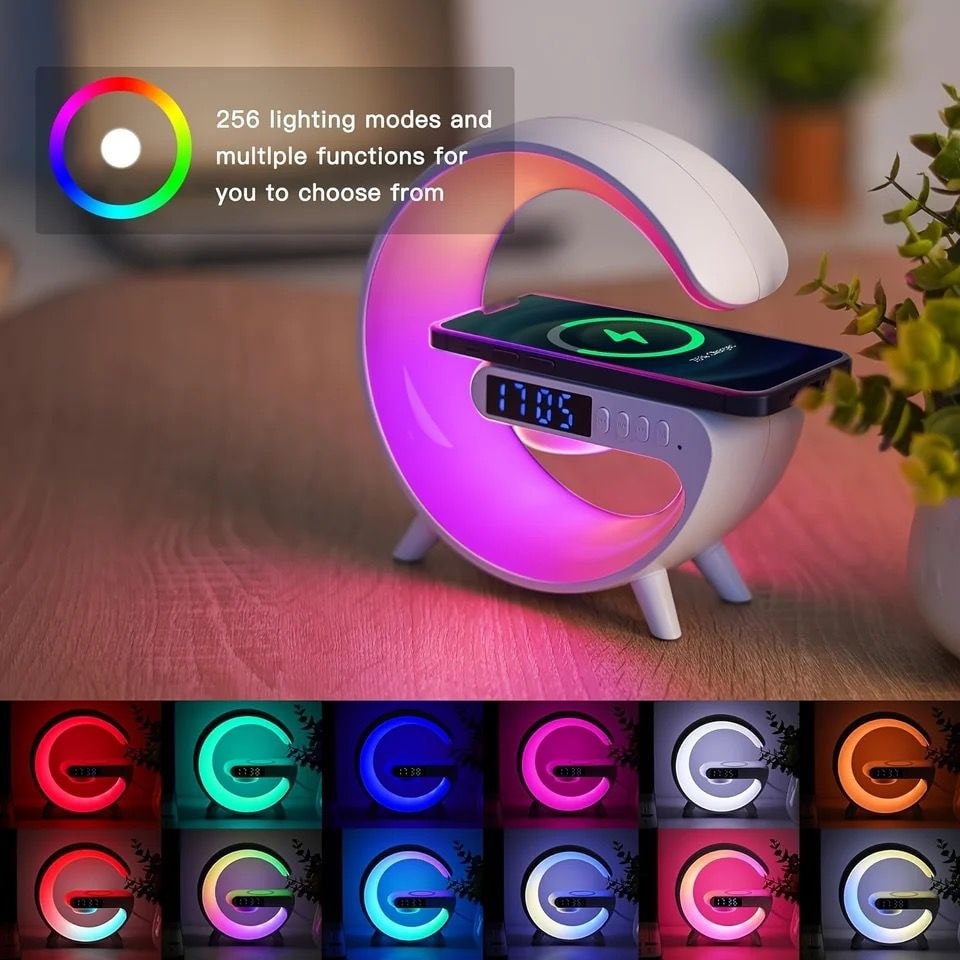 G63 Intelligent Atmosphere RGB Light Bluetooth Speaker With Wireless Charging