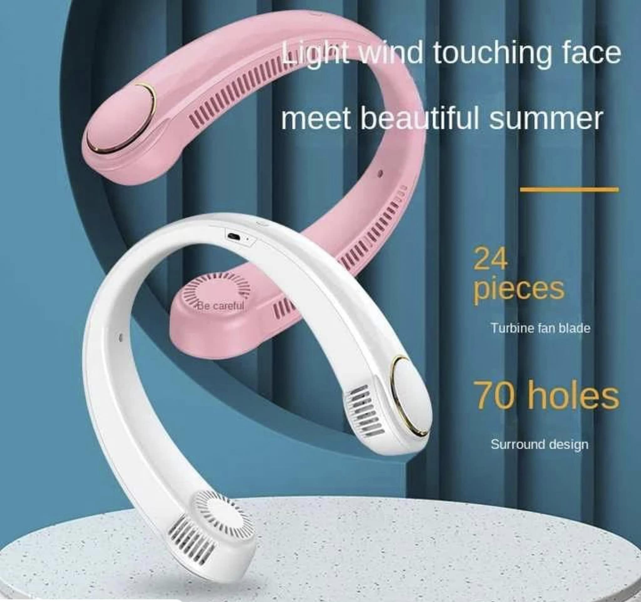 Mini Neck Portable Hanging Rechargeable Air Cooler Summer Sport Fan