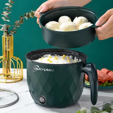 Mini Electric Rice Cooker 1.8L Non-stick Cooking Machine Double Layer Hot Pot Multifunction Electric Rice Cooker 220V