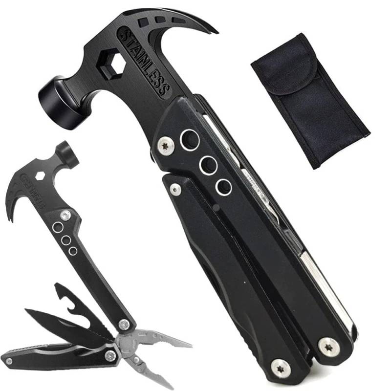 Multifunctional Pliers Multitool Claw Hammer Stainless Steel Tool With Nylon Sheath For Outdoor Survival Camping Hunting Hiking