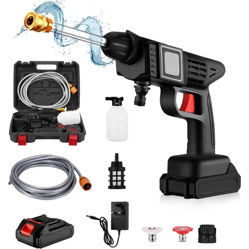 Electric Portable High Pressure Water Spray Gun with two Battery