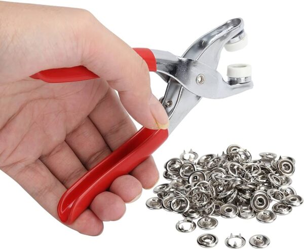 Hand Pressure Pliers For Prong Snap Button (Free 100 Button)