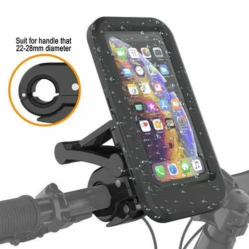 360° Waterproof Bicycle Motorcycle Phone Holder Case