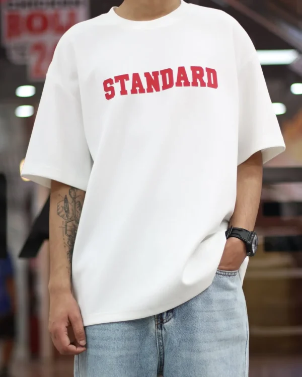 Drop Shoulder Print T-Shirt - Standard - Image 4